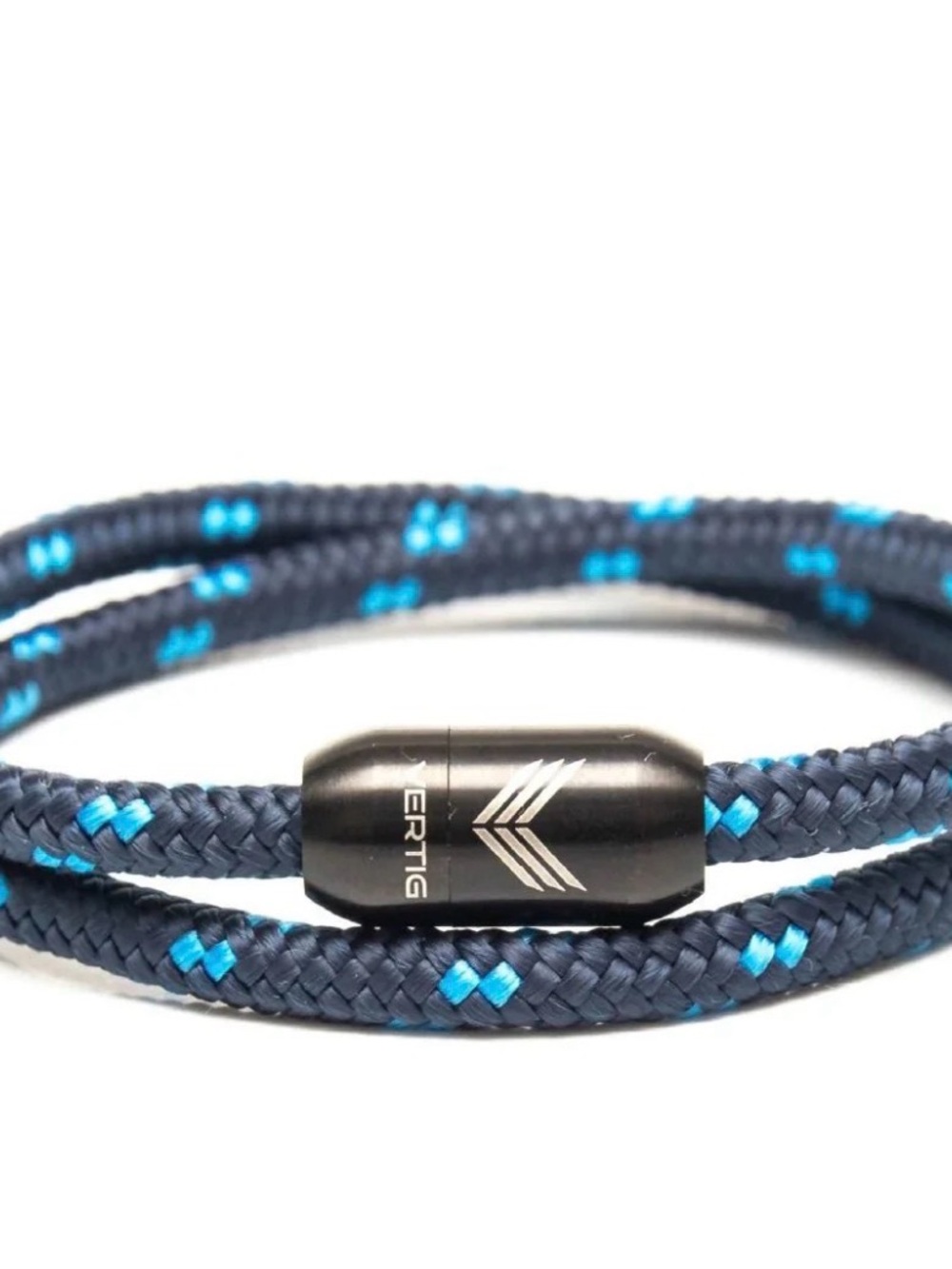 VERTIG Navy and Bright Blue Paracord Cord Bracelet